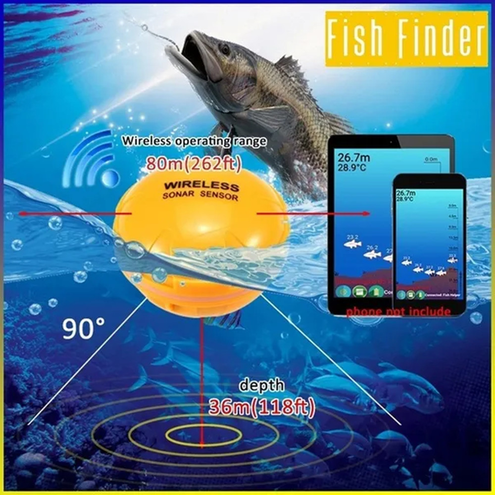 PUPOPAN 100M Brand New Smart P - огляд і ціна Fish Finder Transducer