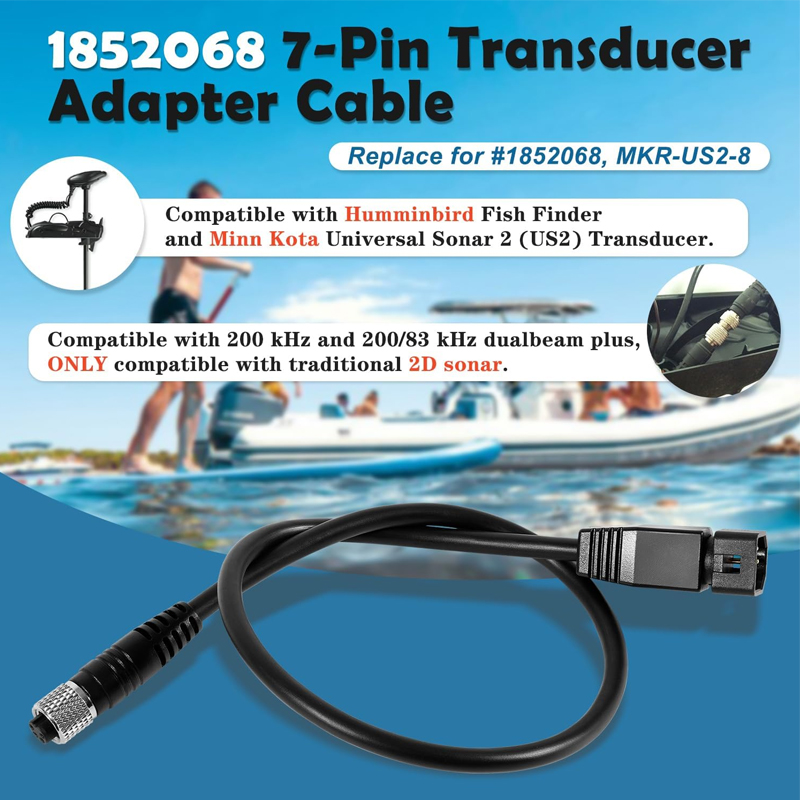 1852068 MKR-US2-8 7-Pin Adapte - огляд і ціна Fish Finder Transducer